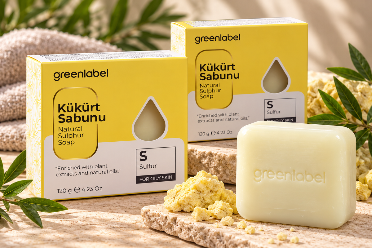 GREENLABEL Dabīgās sēra ziepes 120 g